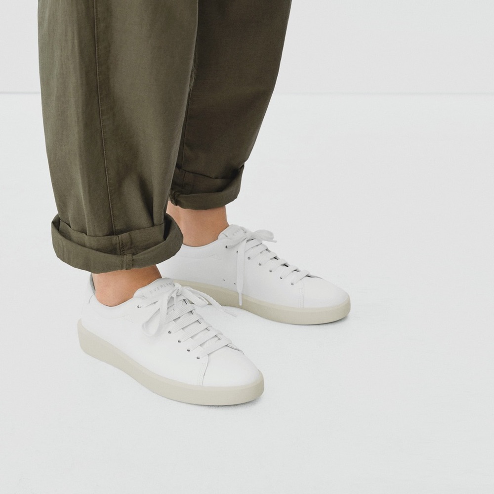 Everlane The ReLeather® Tennis Shoe - White